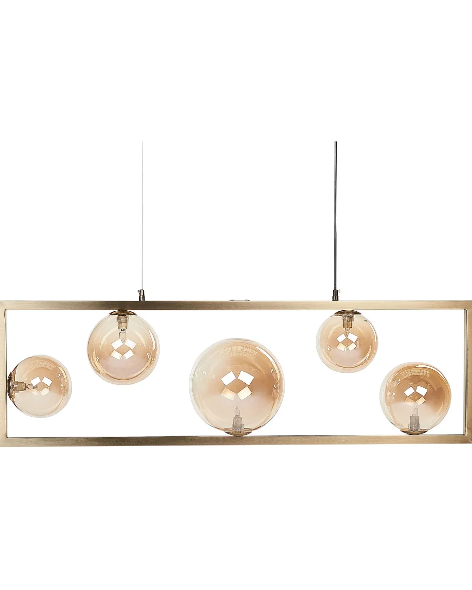 Beliani Riippuvalaisin 5 Polttimoa Rauta Messinki Geehi Discount