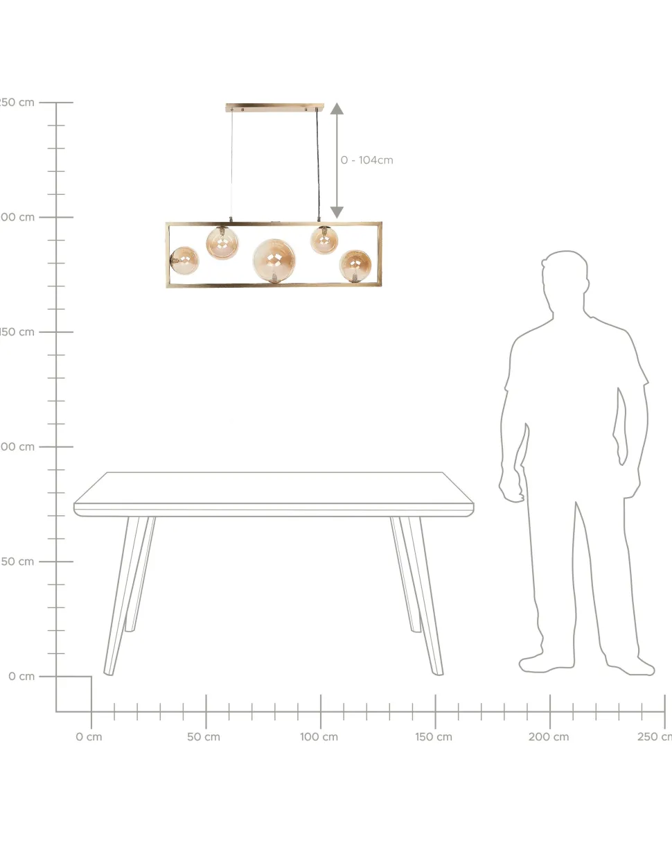 Beliani Riippuvalaisin 5 Polttimoa Rauta Messinki Geehi Discount