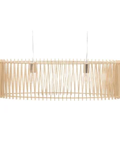 Beliani Riippuvalaisin 2 Polttimoa Vaalea Puu Chari Best Sale