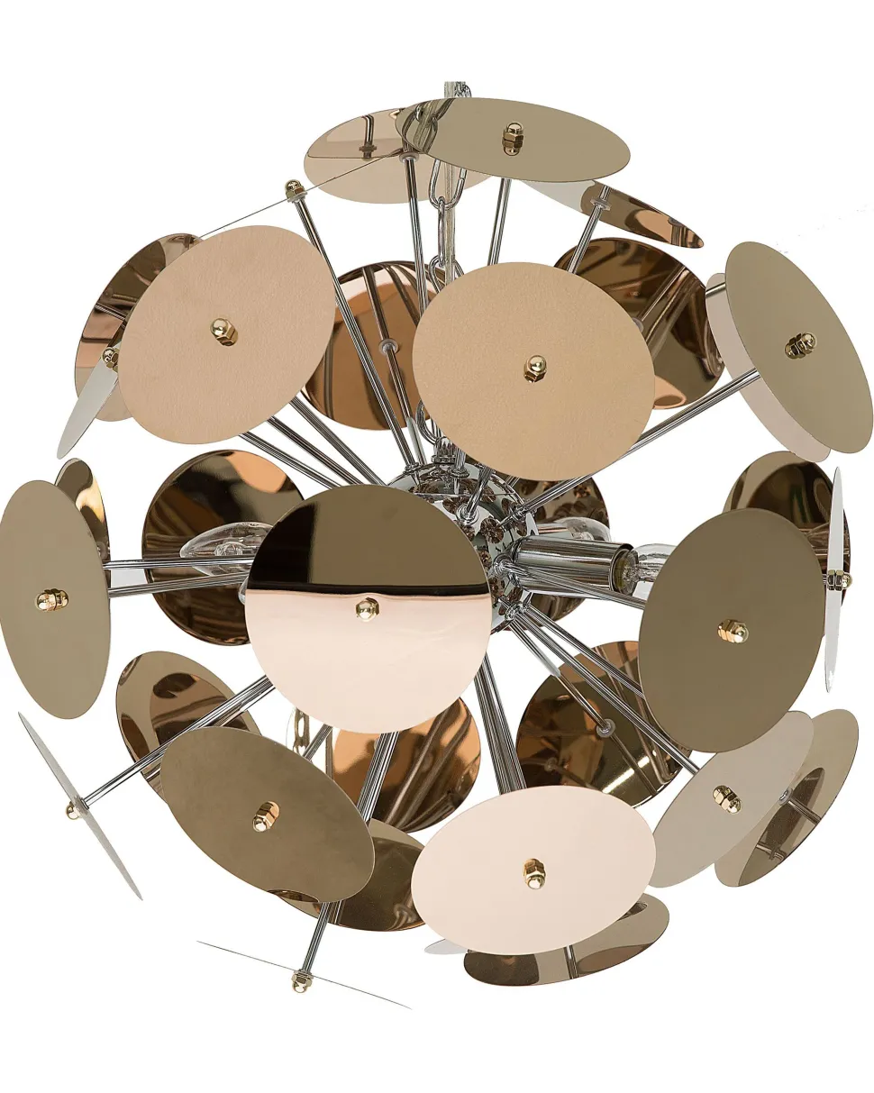 Beliani Riippuvalaisin 4 Polttimoa Ruostumaton Teras Kupari Zambezi Cheap