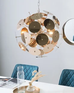 Beliani Riippuvalaisin 4 Polttimoa Ruostumaton Teras Kupari Zambezi Cheap