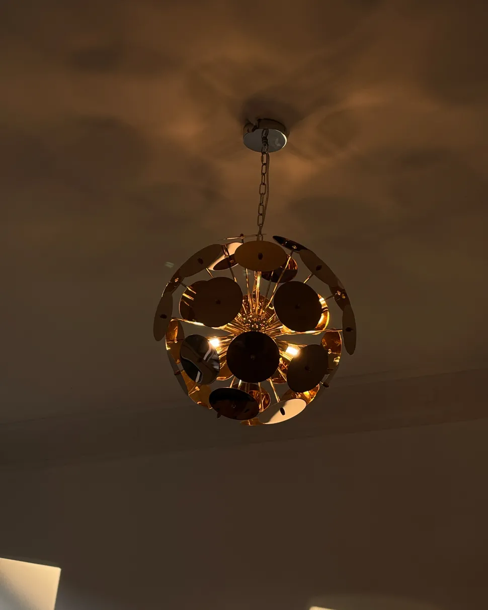 Beliani Riippuvalaisin 4 Polttimoa Ruostumaton Teras Kupari Zambezi Cheap