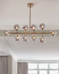 Beliani Riippuvalaisin 10 Polttimoa Teras Hopea Ramis Flash Sale