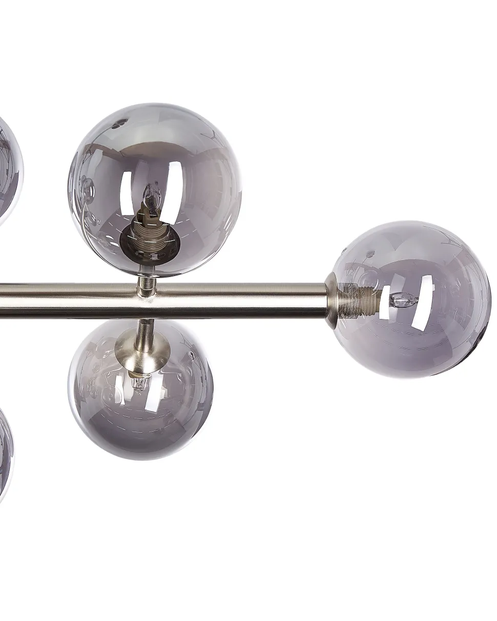 Beliani Riippuvalaisin 10 Polttimoa Teras Hopea Ramis Flash Sale