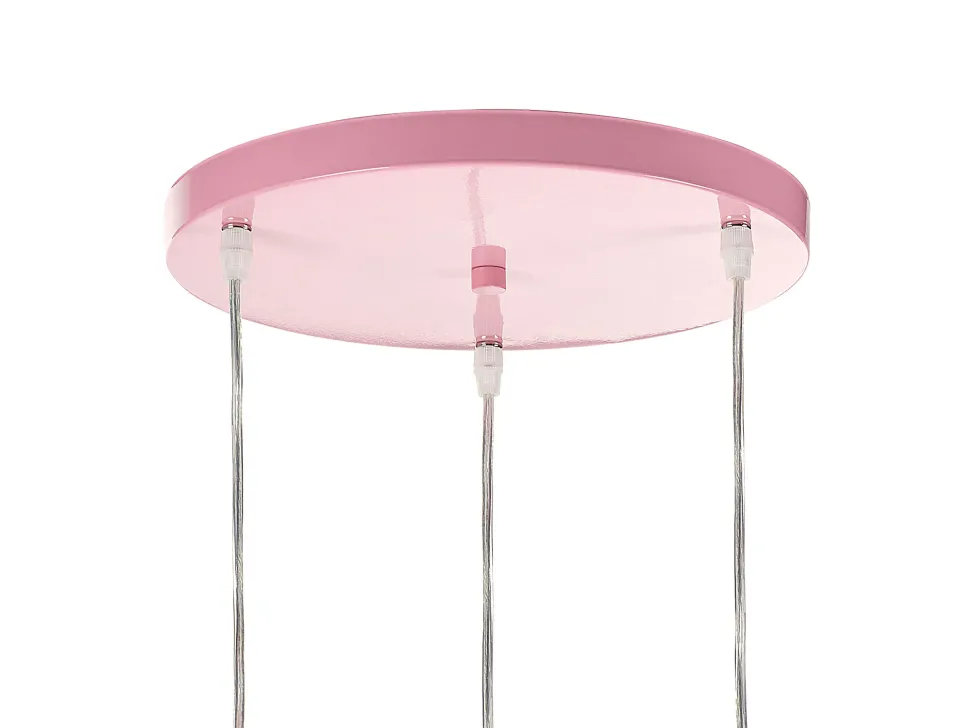 Beliani Riippuvalaisin 3 Polttimoa Rauta Vaaleanpunainen Rabbit Discount