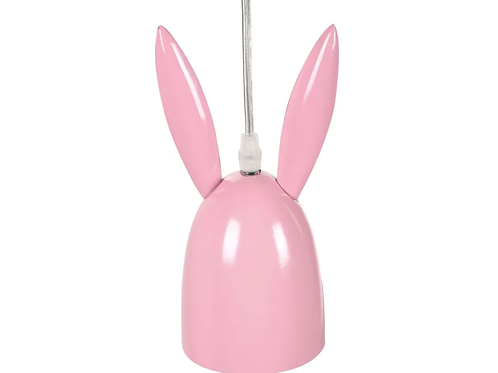 Beliani Riippuvalaisin 3 Polttimoa Rauta Vaaleanpunainen Rabbit Discount