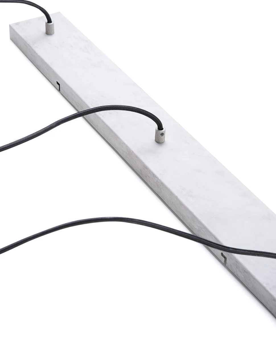 Beliani Riippuvalaisin 3 Polttimoa Betoni Vaaleanharmaa Luni Best Sale