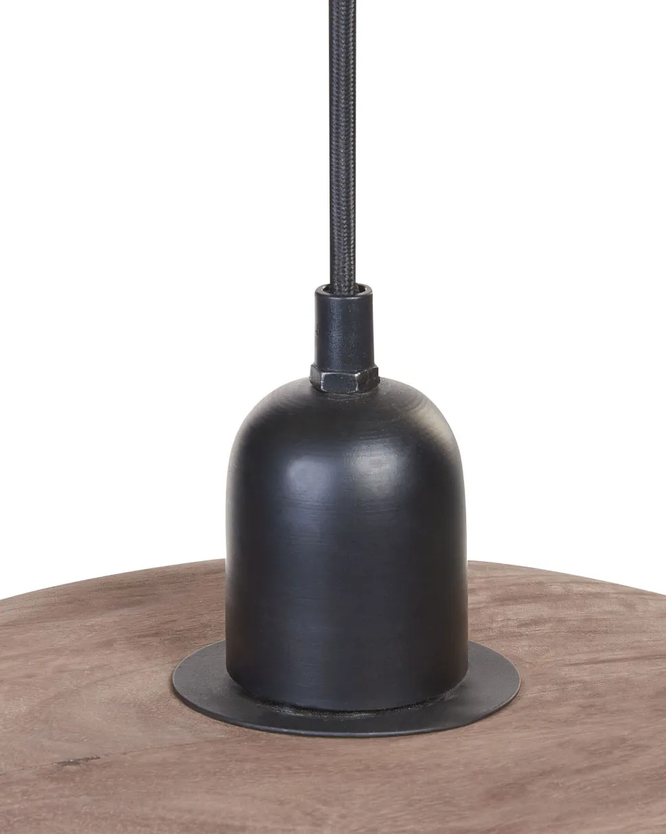 Beliani Riippuvalaisin 3 Polttimoa Mangopuu Tumma Puu Manjeera Hot