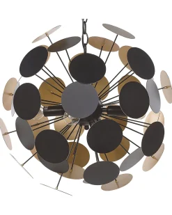 Beliani Riippuvalaisin 4 Polttimoa Metalli Musta/Kulta Maritsa Cheap