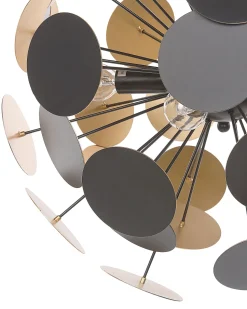 Beliani Riippuvalaisin 4 Polttimoa Metalli Musta/Kulta Maritsa Cheap