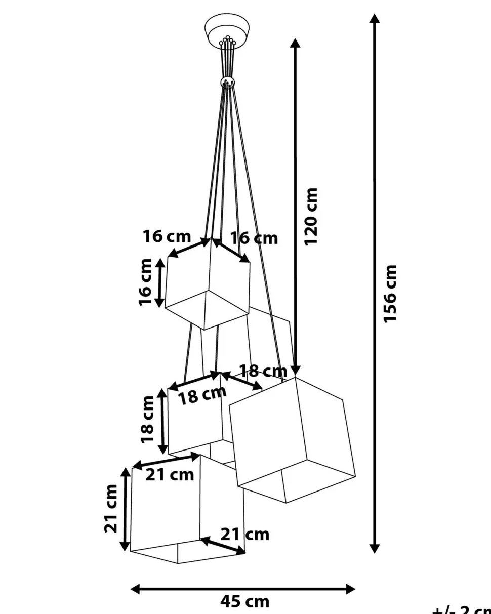 Beliani Riippuvalaisin 5 Polttimoa Kangas Valkoinen Mesta Cheap