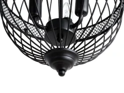 Beliani Riippuvalaisin 3 Polttimoa Rauta Musta Harmen Online