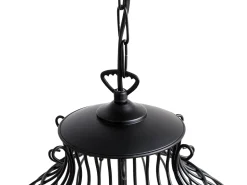 Beliani Riippuvalaisin 3 Polttimoa Rauta Musta Harmen Online