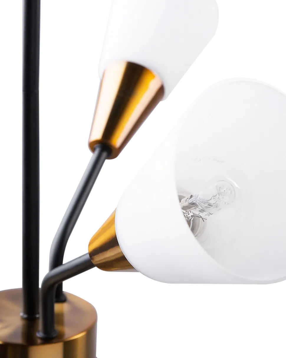 Beliani Riippuvalaisin 6 Polttimoa Metalli Valkoinen/Kulta Aroyo Flash Sale