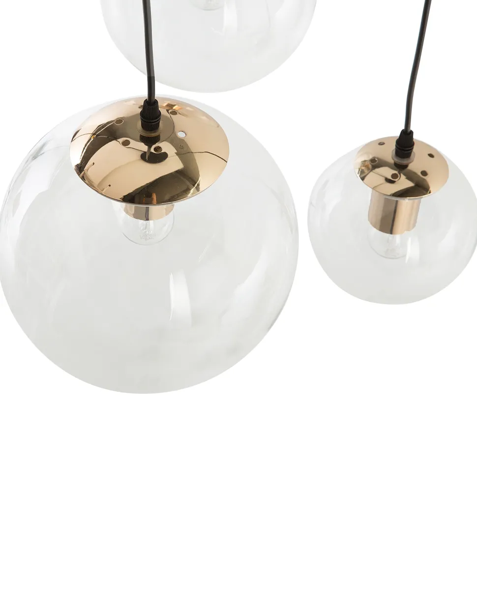 Beliani Riippuvalaisin 3 Polttimoa Lasi Kirkas Ladon Cheap