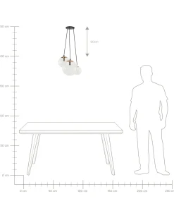 Beliani Riippuvalaisin 3 Polttimoa Lasi Kirkas Ladon Cheap