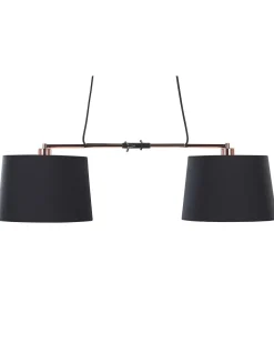 Beliani Riippuvalaisin 2 Polttimoa Kangas Musta Fucino Cheap