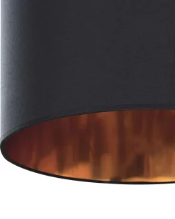 Beliani Riippuvalaisin 2 Polttimoa Kangas Musta Fucino Cheap