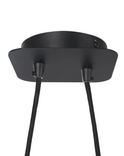 Beliani Riippuvalaisin 2 Polttimoa Kangas Musta Fucino Cheap