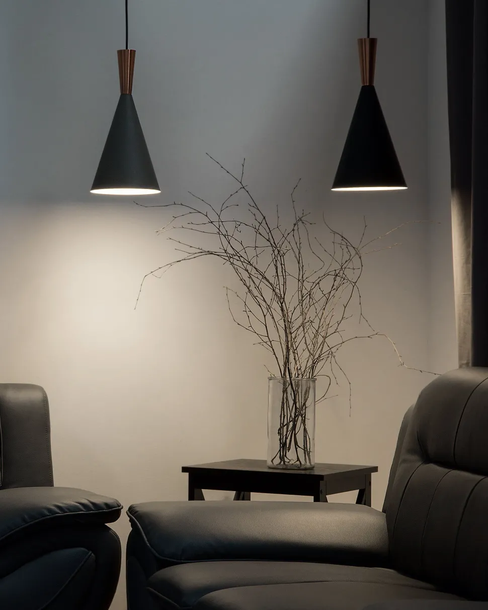 Beliani Riippuvalaisin Alumiini Harmaa/Kupari Tagus Outlet