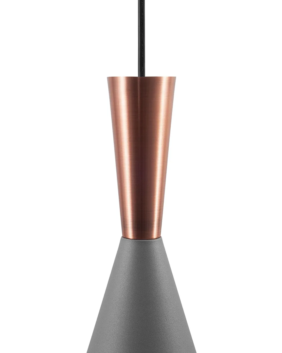 Beliani Riippuvalaisin Alumiini Harmaa/Kupari Tagus Outlet