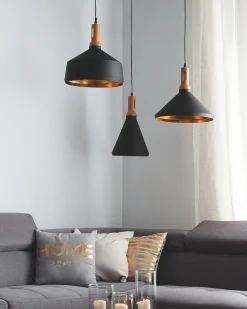 Beliani Riippuvalaisin Alumiini Musta Mackenzie Cheap