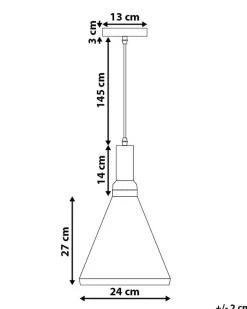 Beliani Riippuvalaisin Alumiini Musta Mackenzie Cheap