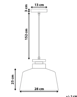 Beliani Riippuvalaisin Alumiini Musta Danube Store