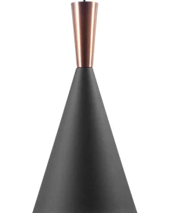 Beliani Riippuvalaisin Alumiini Musta/Kupari Tagus Online