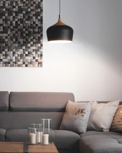 Beliani Riippuvalaisin Alumiini Musta Angara Clearance