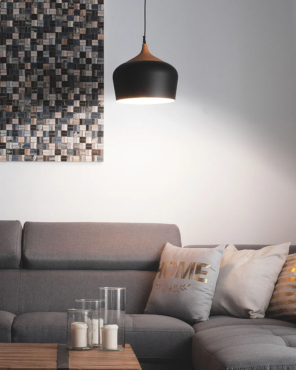 Beliani Riippuvalaisin Alumiini Musta Angara Clearance