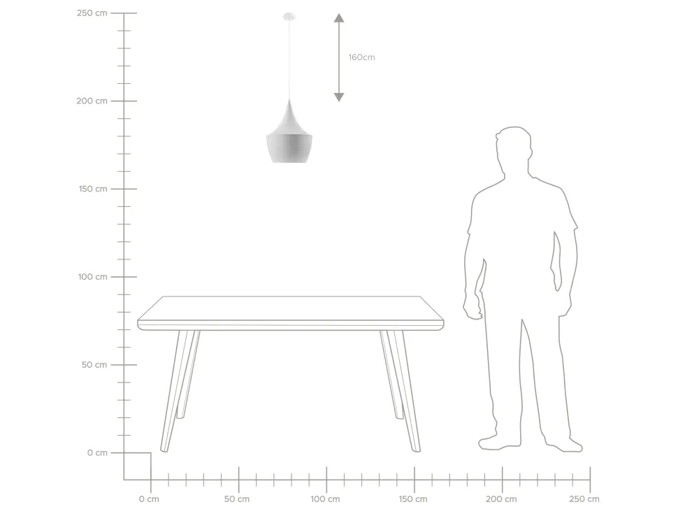 Beliani Riippuvalaisin Alumiini Valkoinen Fraser Flash Sale