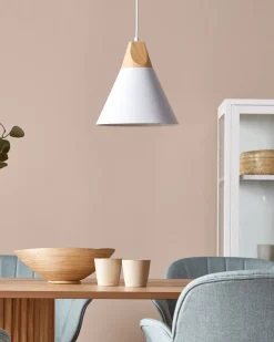 Beliani Riippuvalaisin Alumiini Valkoinen Albano Online