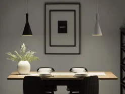 Beliani Riippuvalaisin Alumiini Valkoinen Tagus New