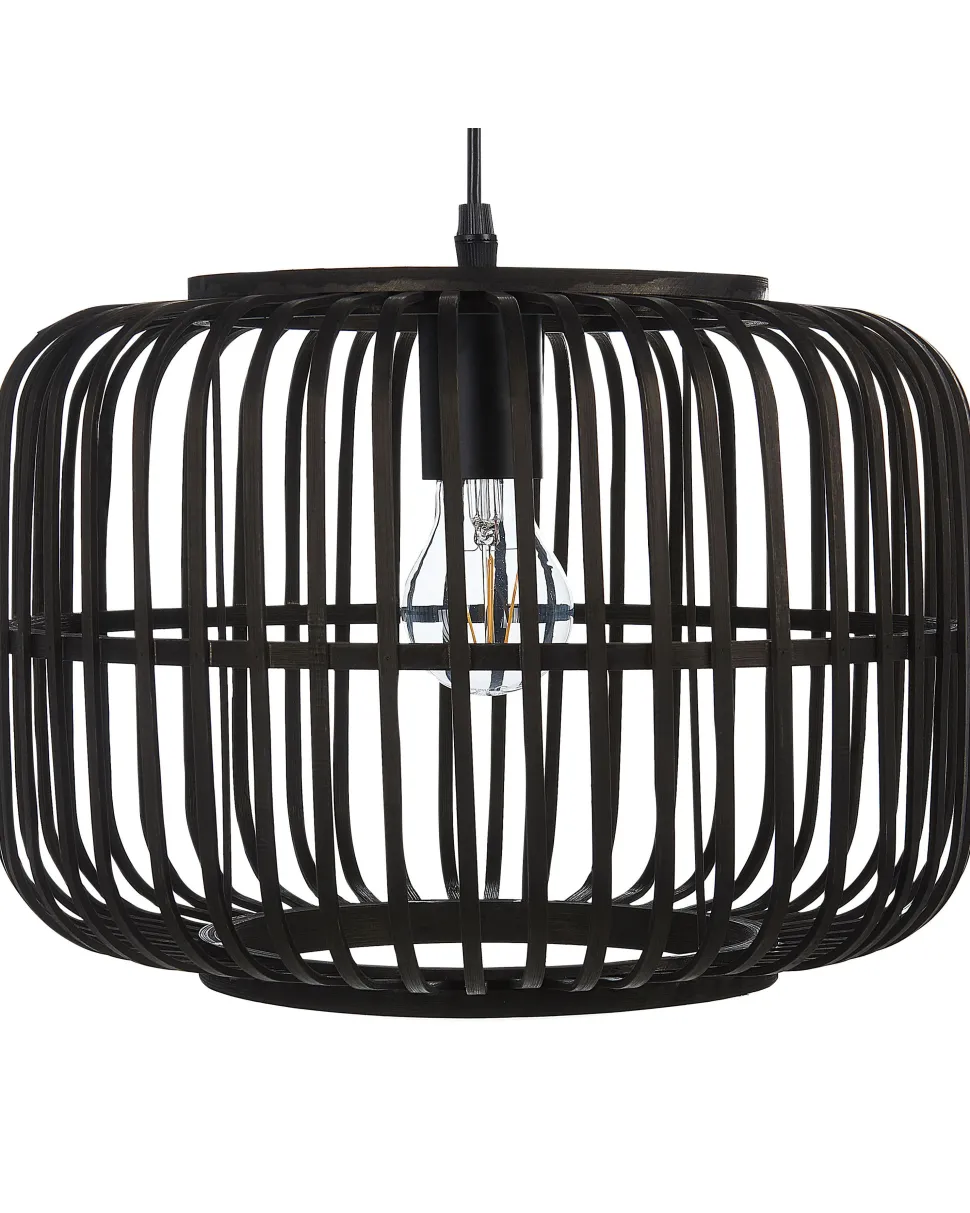 Beliani Riippuvalaisin Bambu Musta Macheke Flash Sale