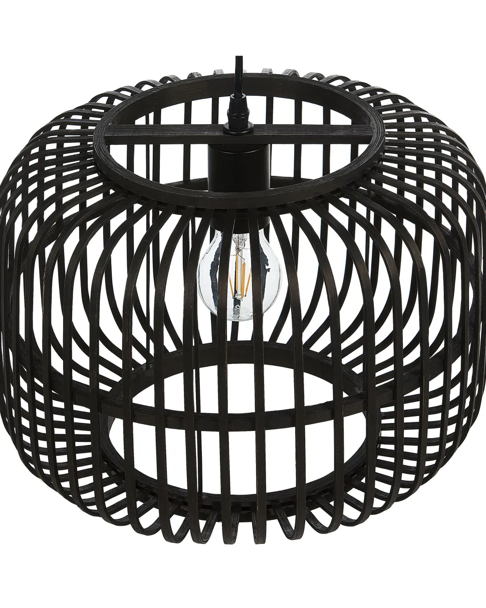 Beliani Riippuvalaisin Bambu Musta Macheke Flash Sale