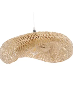 Beliani Riippuvalaisin Bambu Pieni Vaalea Puu Boyne Discount