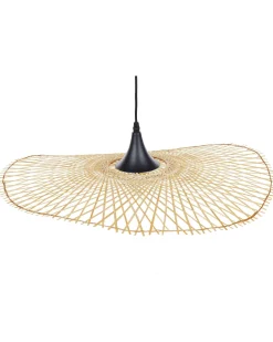 Beliani Riippuvalaisin Bambu Pieni Vaalea Puu Floyd New