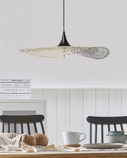 Beliani Riippuvalaisin Bambu Pieni Vaalea Puu Floyd New