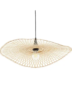 Beliani Riippuvalaisin Bambu Pieni Vaalea Puu Floyd New