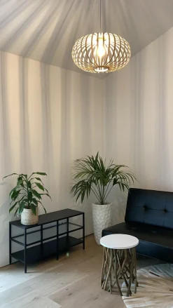 Beliani Riippuvalaisin Bambu Vaalea Puu Havel Shop