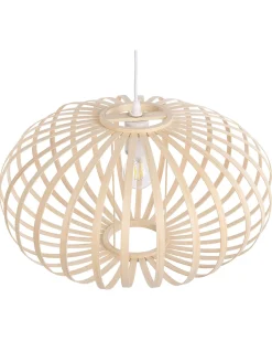 Beliani Riippuvalaisin Bambu Vaalea Puu Havel Shop
