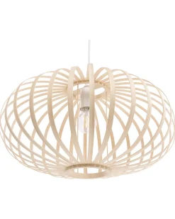 Beliani Riippuvalaisin Bambu Vaalea Puu Havel Shop