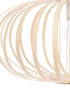 Beliani Riippuvalaisin Bambu Vaalea Puu Havel Shop