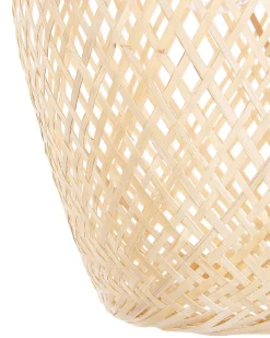 Beliani Riippuvalaisin Bambu Vaalea Puu Bomu Store