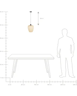 Beliani Riippuvalaisin Bambu Vaalea Puu Bomu Store