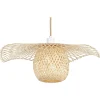 Beliani Riippuvalaisin Bambu Vaalea Puu Bonito Fashion