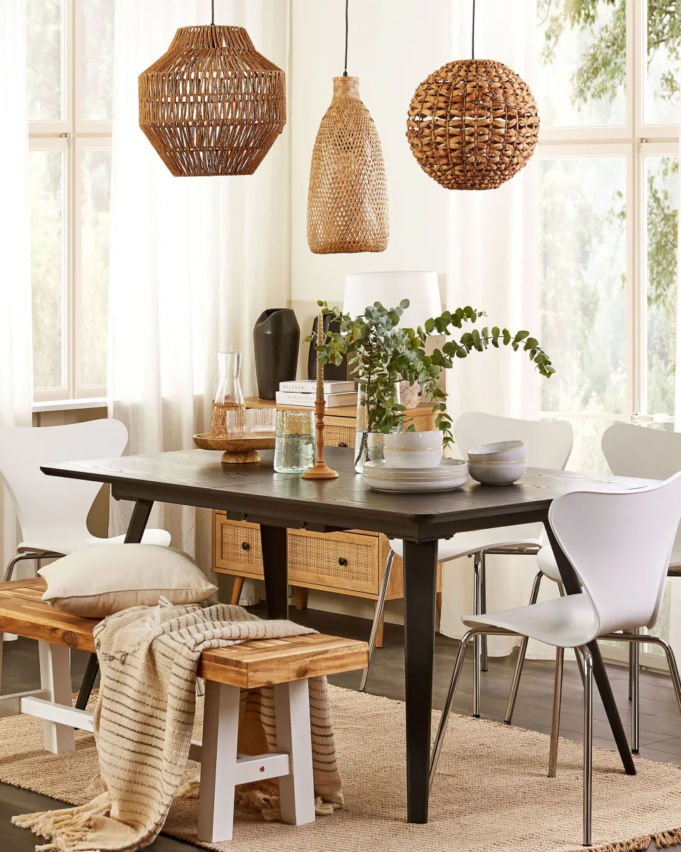 Beliani Riippuvalaisin Bambu Vaalea Puu Lwela Cheap