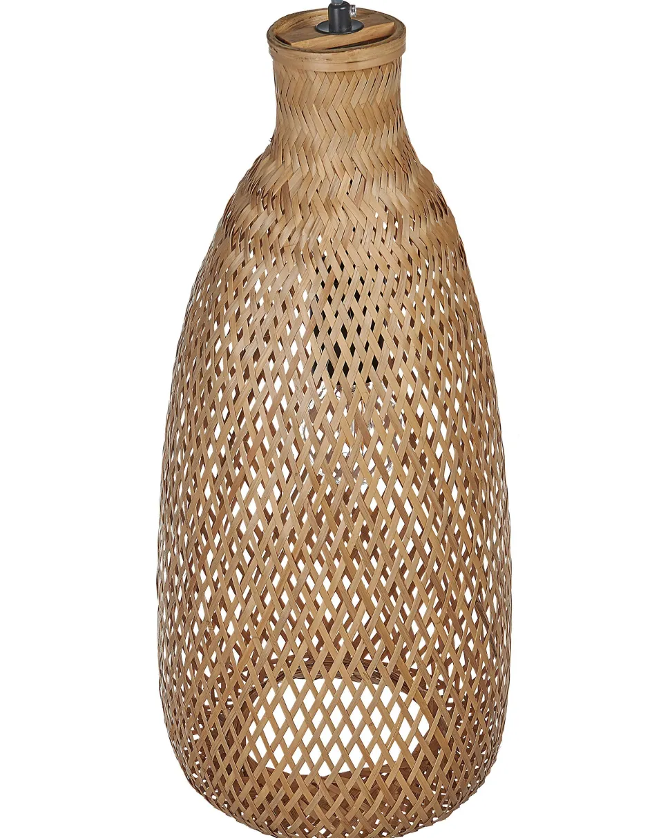 Beliani Riippuvalaisin Bambu Vaalea Puu Lwela Cheap