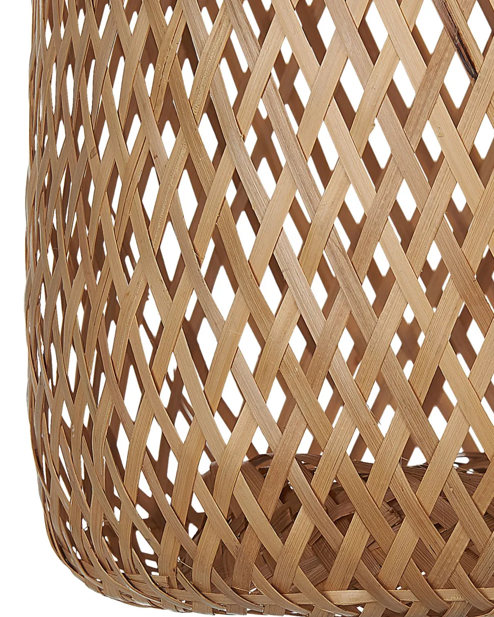 Beliani Riippuvalaisin Bambu Vaalea Puu Lwela Cheap